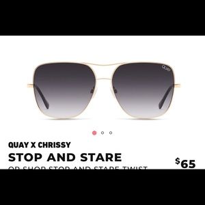 QUAY & CHRISSY STOP & STARE SUNGLASSES